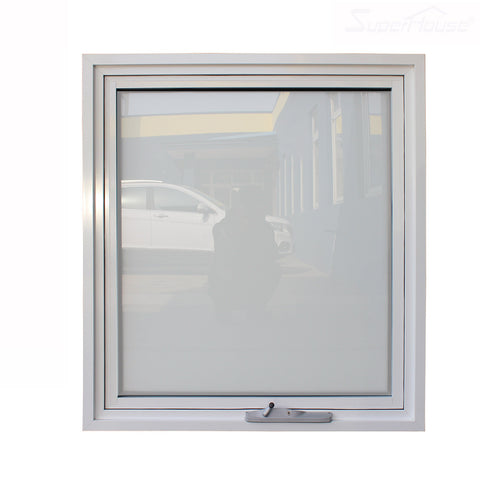 Chain winder aluminium awning windows with toughened glass on China WDMA