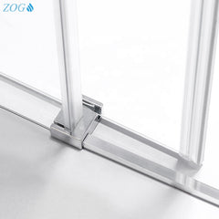 Cheap Price Glass Sliding Shower Door with Aluminum Magnetic Strip on China WDMA