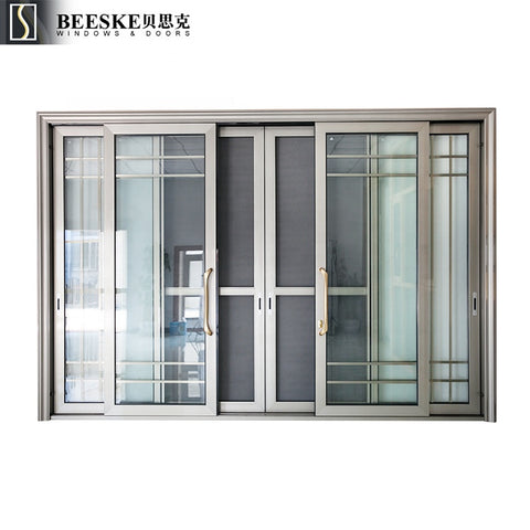 Cheap Price Large Size Tempered Glass Interior Three Track Aluminum Sliding Doors For Balcony on China WDMA