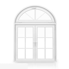 Cheap aluminum arch french doors and arch window design on China WDMA