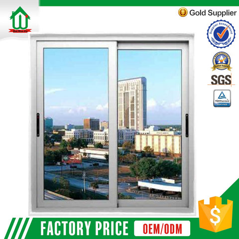 Cheap price aluminium sliding window using frame and glass on China WDMA