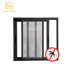 Cheap price fly screen office wood grain anodized aluminium sliding glass window for nigeria market on China WDMA