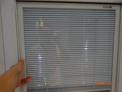 Cheap price waterproof pvc profile casement windows with inside blinds on China WDMA