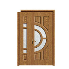 China 2019 latest design modern double open entrance solid wood door design exterior french doors on China WDMA