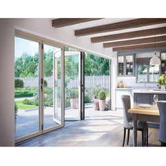 China Factory Supplier Outdoor Glass Aluminum Folding Sliding Patio Door Price on China WDMA