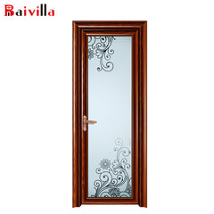 China Suppliers Baivilla Window Doors Design Indian Bathroom Grain Aluminum Alloy Toilet Doors on China WDMA