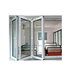 China Suppliers French Double Glass Two Fold Bifold Door on China WDMA