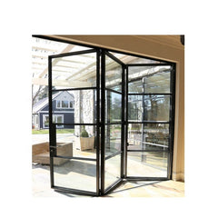 China Suppliers French Double Glass Two Fold Bifold Door on China WDMA