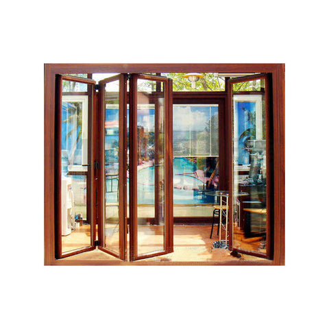 China Top Brand Aluminum Alloy patio folding storm glass door on China WDMA