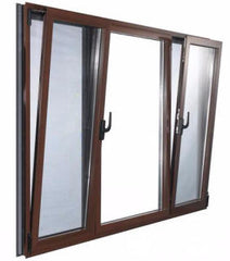 China factory price Customized Aluminium Tilt Turn double glazed Window With Manual Blinds for apartment on China WDMA