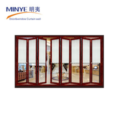 China manufacture french double seal-ing thermal break aluminium folding patio doors prices on China WDMA