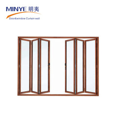 China manufacture french double seal-ing thermal break aluminium folding patio doors prices on China WDMA