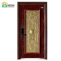 China manufacturer professional anti-theft steel security door exterior front doors turkish fire-proof safety design on China WDMA