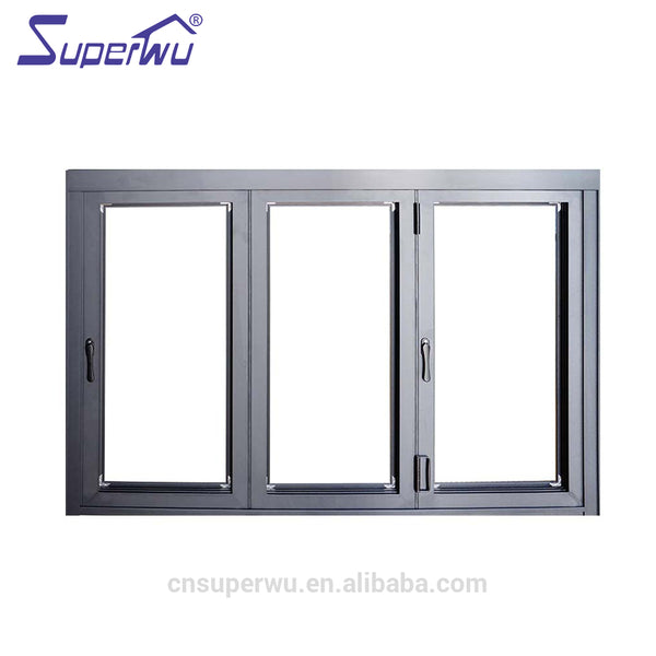 China product tempered glass aluminium electric house folding windows on China WDMA