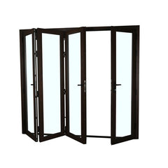 China quality supplier USA/CA standard/AS2047 use glass Exterior bifolding patio doors Aluminum Bi folding mosquito screen on China WDMA