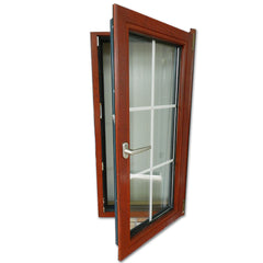 China supplier high quality cheap swing windows wood color UPVC small casement window on China WDMA