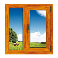 China supplier high quality cheap swing windows wood color UPVC small casement window on China WDMA