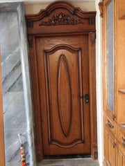 China supplier luxury solid entry/interior wood door design on China WDMA