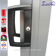 China suppliers aluminium water proof double glazed sliding glass door on China WDMA