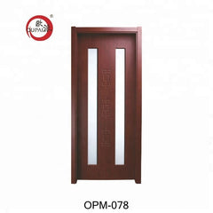 Chinese Cheap Price Waterproof Kitchen Pvc Sliding French Glass Barn Wood Door For Toilet Bathrooms on China WDMA