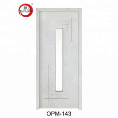 Chinese Cheap Price Waterproof Kitchen Pvc Sliding French Glass Barn Wood Door For Toilet Bathrooms on China WDMA