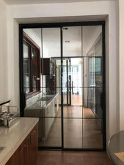 Chinese slim soundproof 4 panel aluminium glass sliding patio door on China WDMA