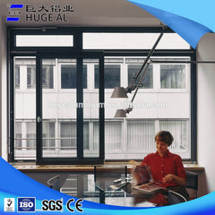 Chinese supplier huge aluminum window glass window with mosquito net ,price of aluminium sliding window on China WDMA