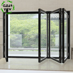 Clearview Furnishing cheap aluminum alloy 4 panel white bi folding door on China WDMA