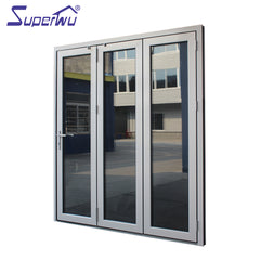 Coastal Storm Resistance Aluminium soundproof outdoor folding door prices glass american door on China WDMA