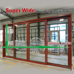 Columbia Missouri USA Client,Oak Wood with Exterior Aluminum Cladding,Super Wide Heavy Duty Lift Sliding glass Door on China WDMA