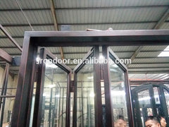 Commercial Wrought iron French Bifolding door with roller system 5 to 6 panels on China WDMA