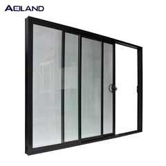 Commercial open style interior aluminum/aluminium sliding glass door for office on China WDMA