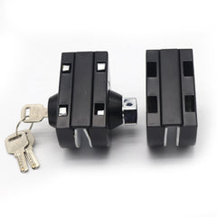 Commercial stainless steel glass to glass glass sliding door locks for double door on China WDMA