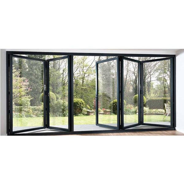 Commercial system glass aluminum bi folding accordion window on China WDMA