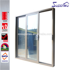 Commercial system triple glass aluminum price of fire rated sliding door installation to divide room on China WDMA