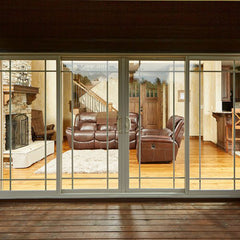 Custom UPVC French Interior 4 Panel 332 Sliding Patio Doors on China WDMA