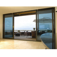 Custom design aluminum frame glass horizontal sliding door on China WDMA