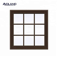 Custom impact resistant fixed double / triple glazing windows American latest design anti-noise