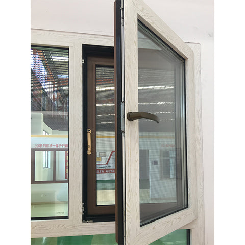 Custom size aluminum casement window parts aluminium wood grain windows online on China WDMA