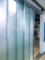 Customized Commercial tempered glass sliding door system on China WDMA