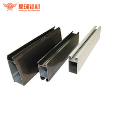 Customized factory price aluminium frame profile sliding glass window door frame design on China WDMA