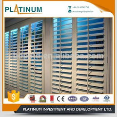 Customized folding adjustable glass windows / sun shade aluminium louvers on China WDMA