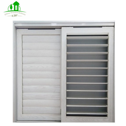 DY Aluminum Louvered Shutters Sliding Doors And Windows With Glass And Screen For Office on China WDMA