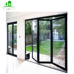 DY Aluminum Thermal Break Bi-folding French Door With Glass For Patio on China WDMA