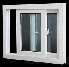 Directly factory price office PVC sliding window price hurricane glass pvc door & windows upvc casement windows on China WDMA