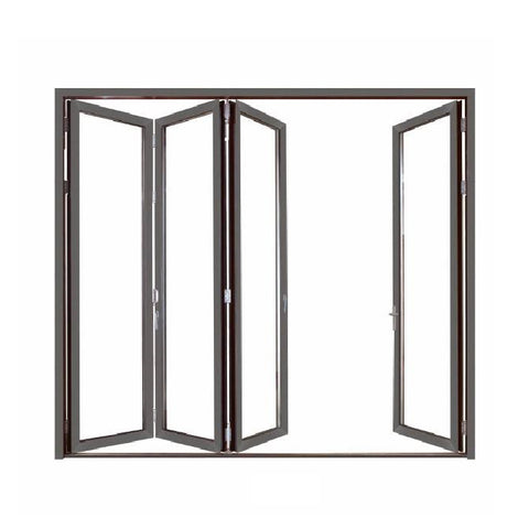 Doha Safety Soundproof Indoor Living Room Bi Bifold Door Accordion Interior Glass Aluminum Folding Doors on China WDMA