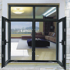 Double Glazed Windows Aluminum frame tempered glass swing window on China WDMA