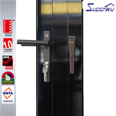 Double Glazing Aluminium Soundproof Used Exterior French Doors For Sale on China WDMA