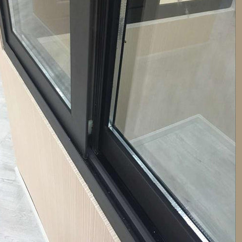 Double Glazing Glass Wood Grain Balcony Aluminum Lift Sliding Door on China WDMA