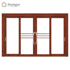 Double Leaf Sliding Aluminum Entry Exterior Door on China WDMA